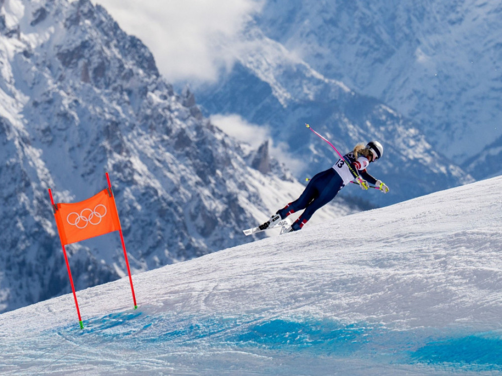 Lindzi Von, američka skijašica, tokom pada na ZOI 2026