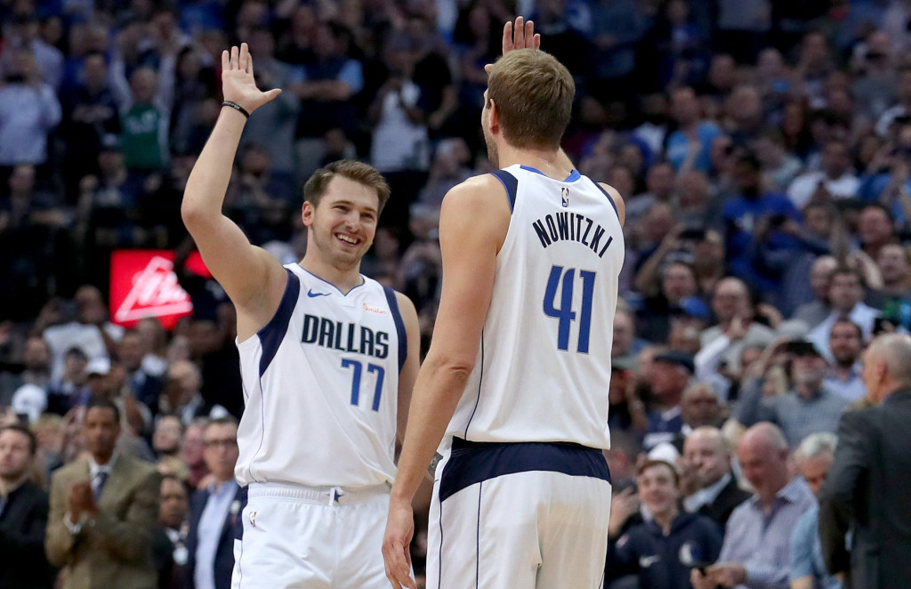 Luka Dončić i Dirk Novicki