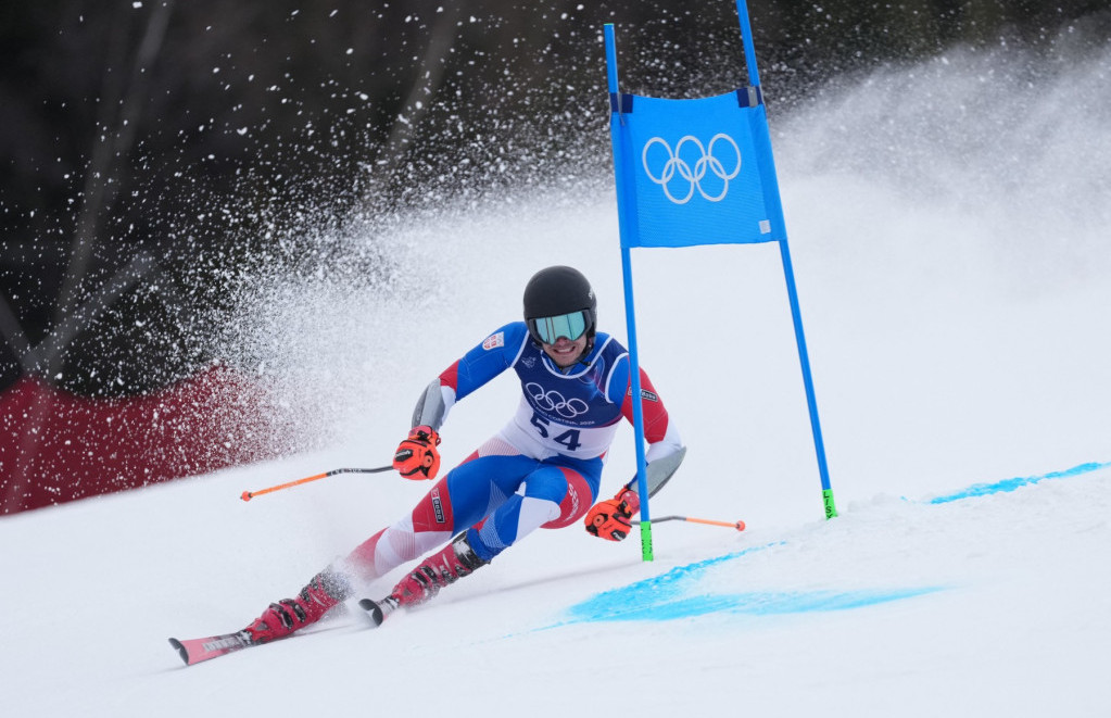 Aleksa Tomović bio je 47. u veleslalomu