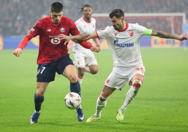 (UŽIVO/VIDEO) Lil - Crvena zvezda (0:1): Crveno-beli značajno bolji