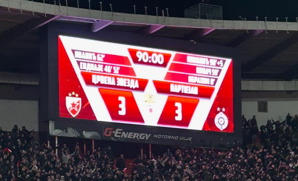 "Večiti derbi" Crvene zvezde i Partizana