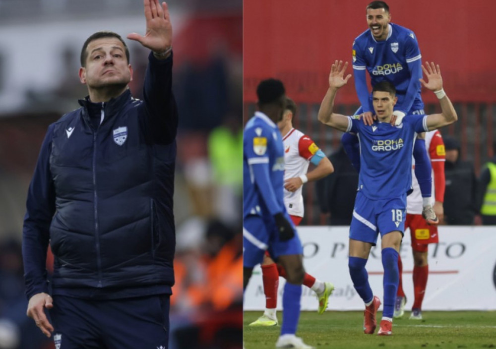 Nenad Lalatović i fudbaleri Novog Pazara