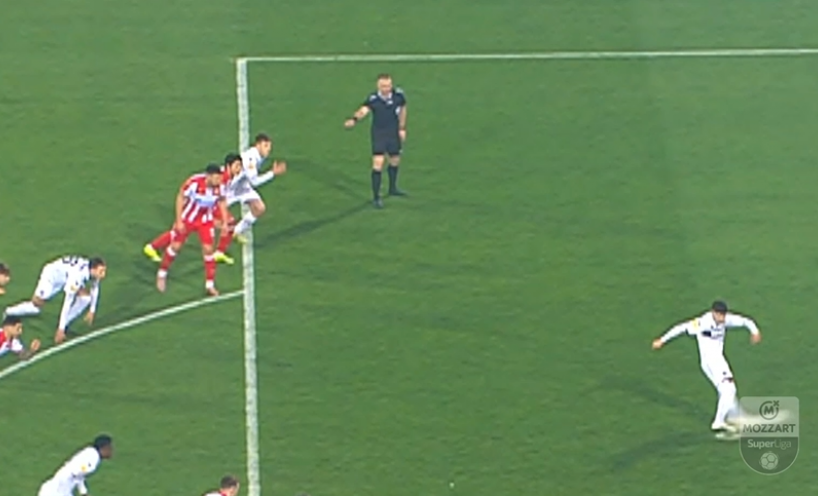 Andrej Kostić kod poništenog gola