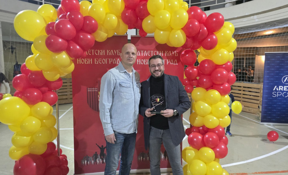 Nebojša Žugić dobio Plaketu Atletskog kluba Novi Beograd