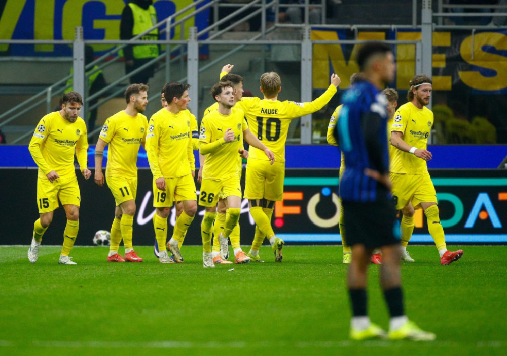 Fudbaleri Bodo/Glimta, na meču sa Interom