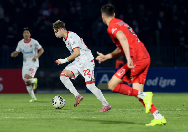 (UŽIVO) Radnički 1923 - Crvena zvezda (0:1): Kostov pravi razliku na poluvremenu