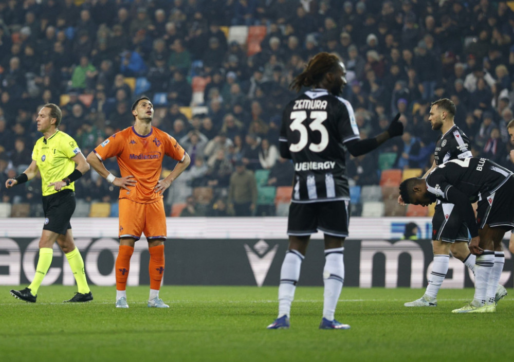 Fudbaleri Fiorentine i Udinezea