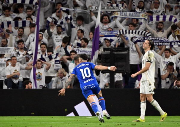 (VIDEO) Satrijanova "raketa" odjeknula Madridom: Hetafe posle 18 godina slavi na "Bernabeu"