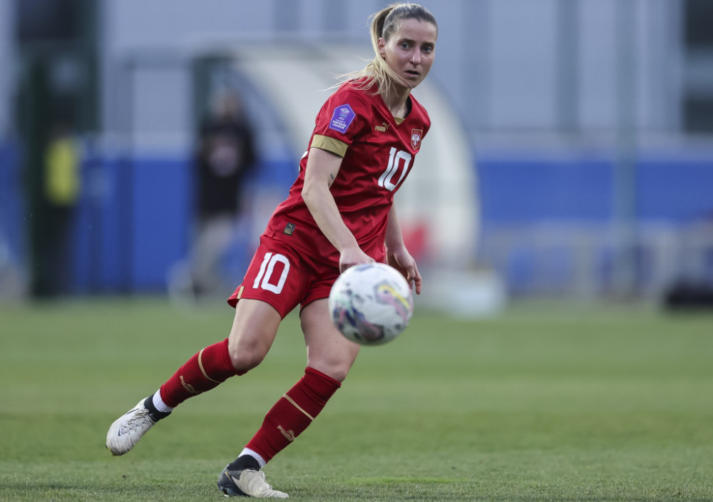 Jelena Čanković, reprezentativka Srbije u fudbalu