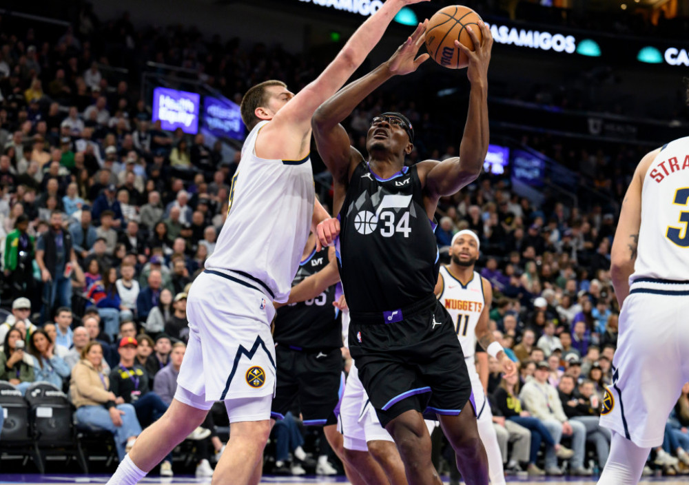 Nikola Jokić, košarkaš Denvera, na meču sa Jutom