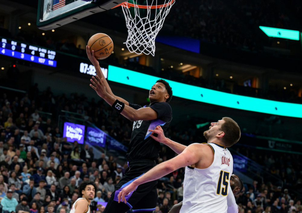 Nikola Jokić, košarkaš Denvera, na meču sa Jutom