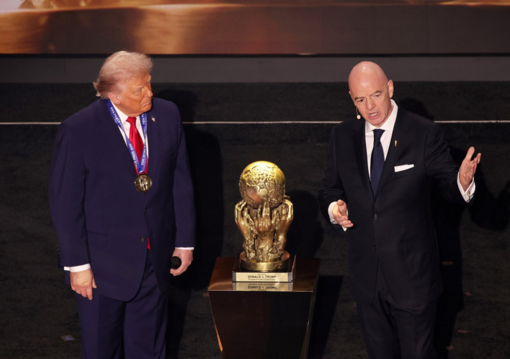 Donald Tramp i Đani Infantino, predsednik SAD i prvi čovek FIFA