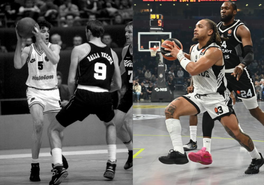 Košarkaši Partizana i Virtusa u dve različite epohe