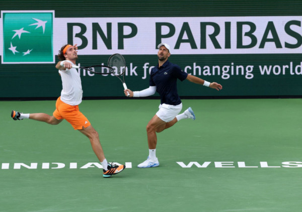 (VIDEO) Dalje nisu mogli: Novak i Cicipas eliminisani u dublu u Indijan Velsu