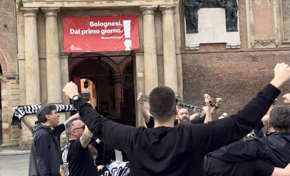 Navijači Partizana u Bolonji