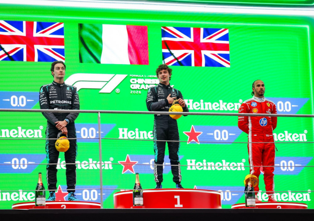 Kimi Antoneli, Džordž Rasel i Luis Hamilton