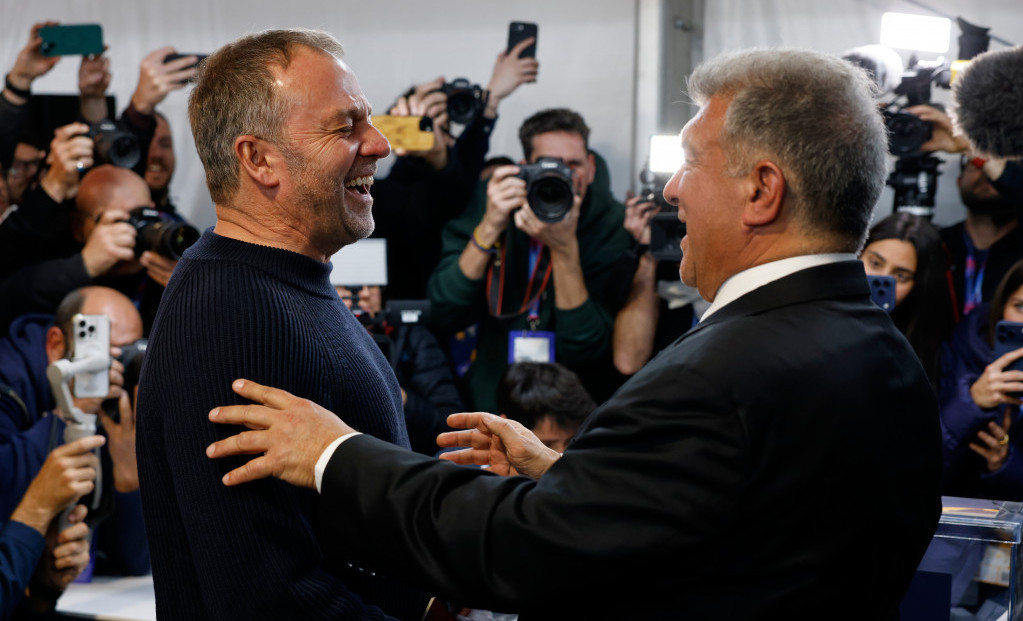 Hansi Flik i Đoan Laporta proslavljaju pobedu na izborima