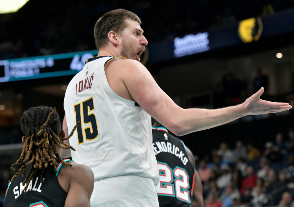 Nikola Jokić, košarkaš Denvera, na meču sa Memfisom