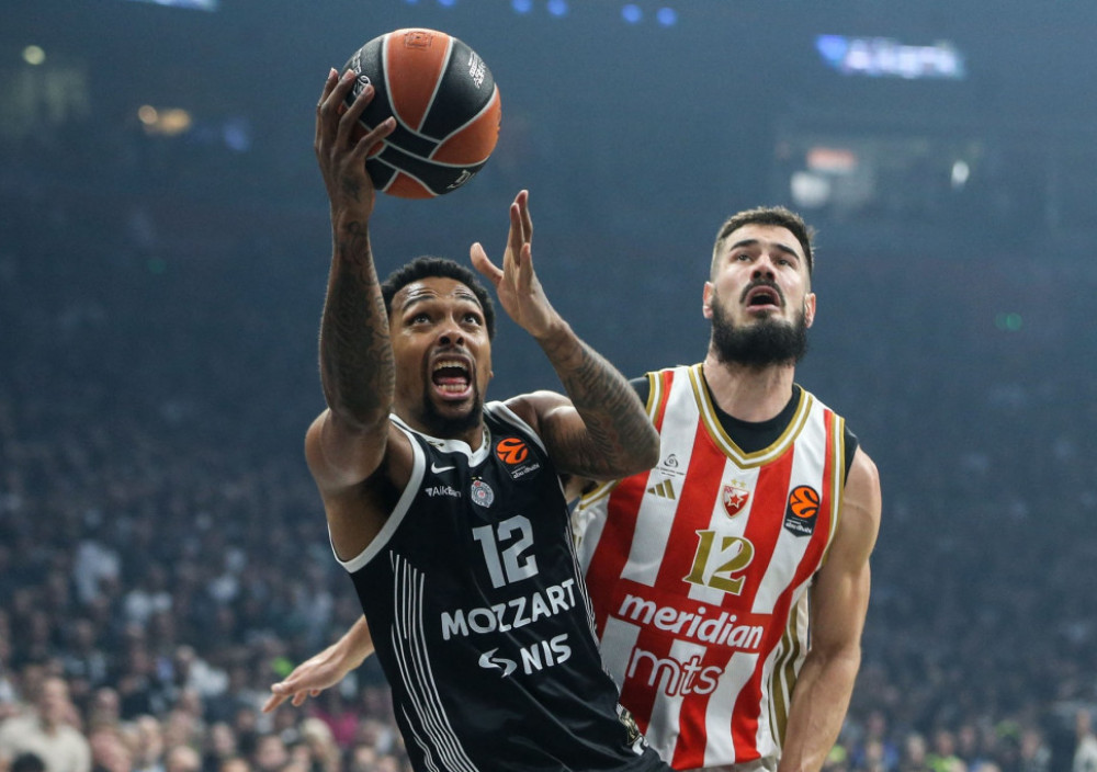 Detalj sa poslednjeg meča košarkaša Crvene zvezde i Partizana