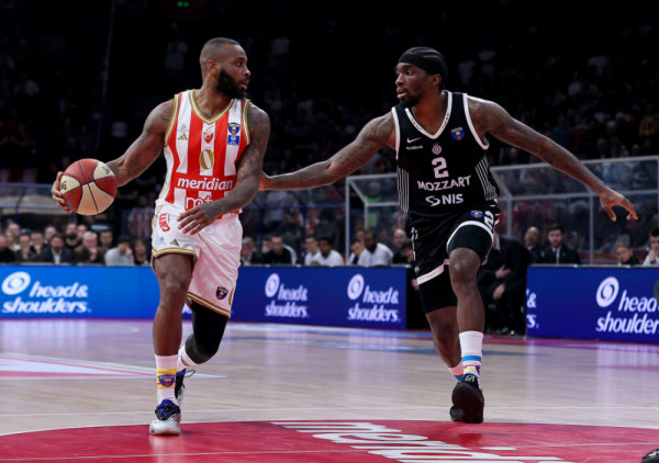 (UŽIVO) Crvena zvezda - Partizan (1/4): Rezultatska klackalica u "Areni"