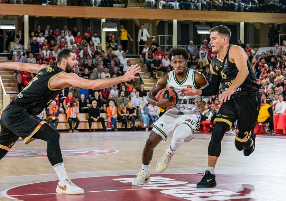 Detalj sa meča Panatinaikosa i Monaka, u Evroligi