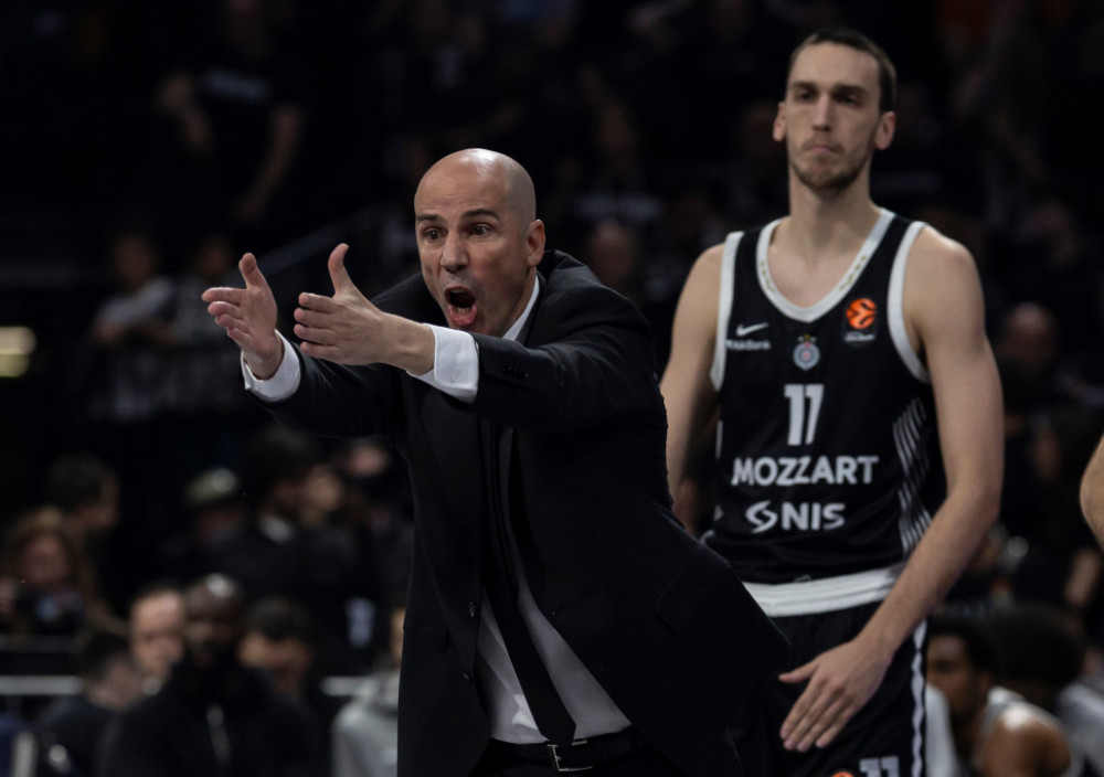 Đoan Penjaroja, trener KK Partizan, na meču sa Valensijom
