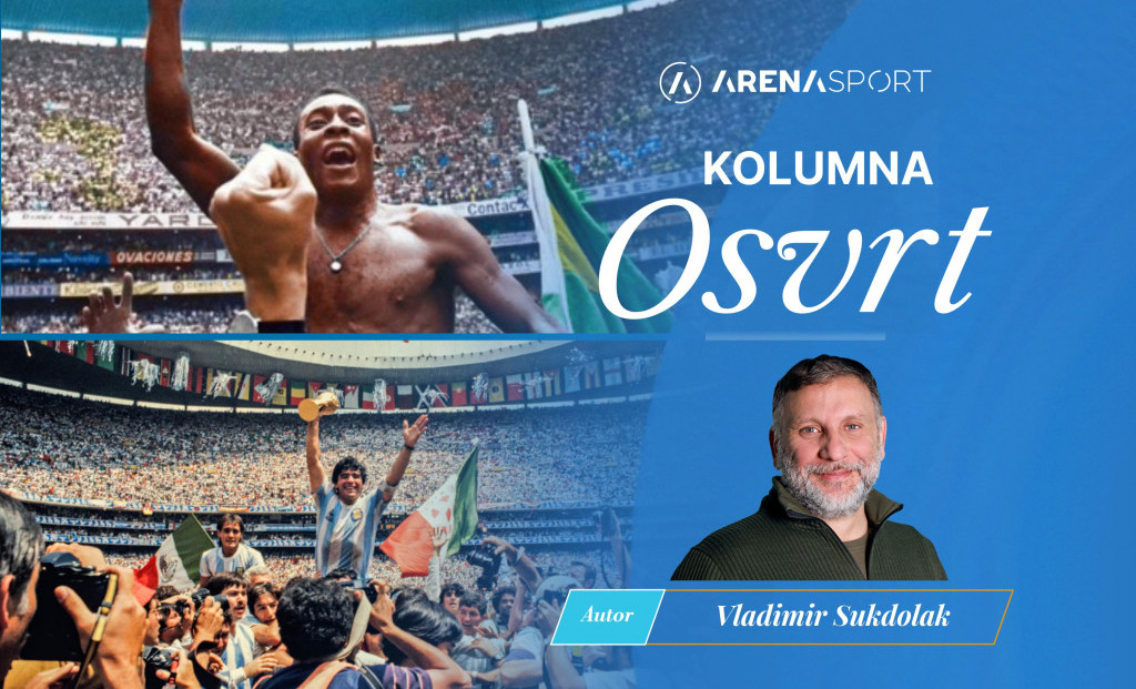 Pele i Maradona na Azteka stadionu u Meksiko Sitiju