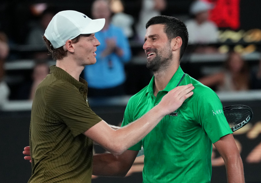 Janik Siner i Novak Đoković, italijanski i srpski teniser