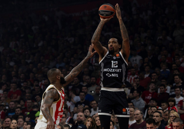 (UŽIVO) Crvena zvezda - Partizan (2/4): Nerešno na poluvremenu, Braun dominira u "Areni"!