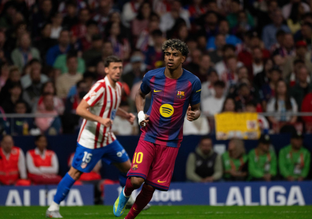 lamine Jamal, fudbaler Barselone, na meču sa Atletikom (M)