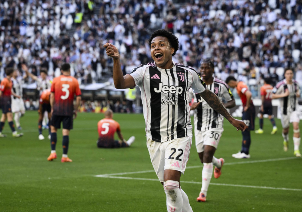 Veston Mekini slavi pobedonosni pogodak Juventusa