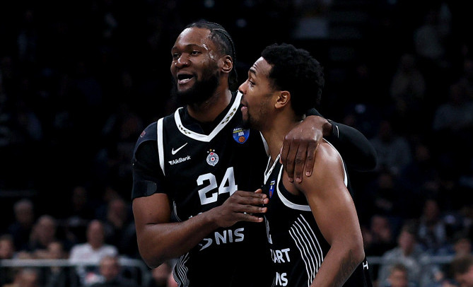 Sterling Braun i Bruno Fernando, košarkaši Partizana