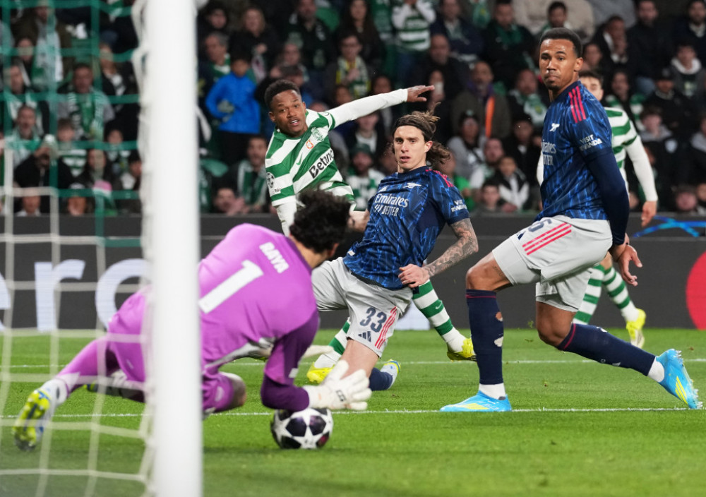 David Raja, golman Arsenala, na meču sa Sportingom