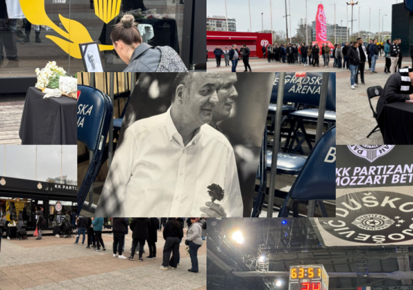 (FOTO) Cela "Arena" u znaku Duleta Vujoševića: Navijači od jutros odaju poslednji pozdrav