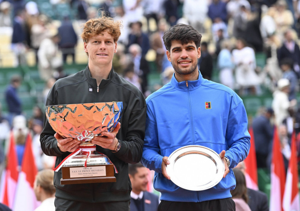 Janik Siner, u finalu Mastersa u Monte Karlu, sa Karlosom Alkarazom