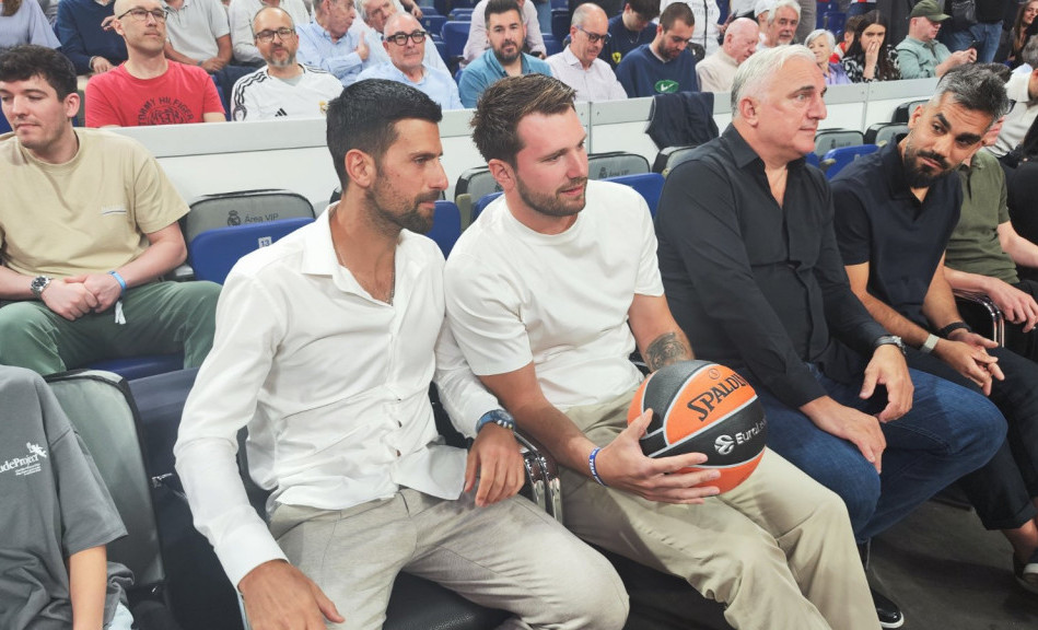Dončić u društvu Novaka Đokovića i oca Saše