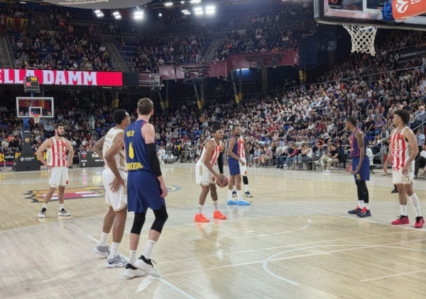 (UŽIVO, VIDEO) Barselona - Crvena zvezda (1/4): Bolji start domaćina