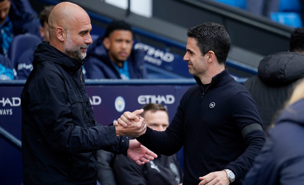 Mikel Arteta i Pep Gvardiola
