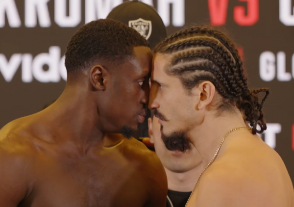 Miloš Cvjetićanin oči u oči sa šampionom: Srpski kik-bokser bacio pogled na pojas teške kategorije