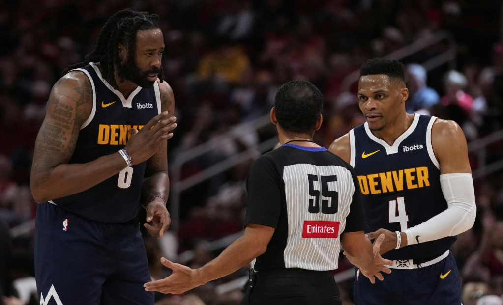 Diandre Džordan i Rasel Vestbruk u dresu Denver Nagetsa