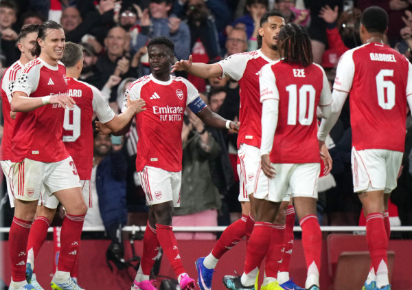 (UŽIVO, VIDEO) Arsenal - Atletiko Madrid 1:0: Saka pali maštu na "Emiratima"