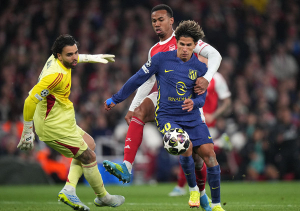 (UŽIVO, VIDEO) Arsenal - Atletiko Madrid 1:0: Đulijano ne koristi veliku šansu za Madriđane