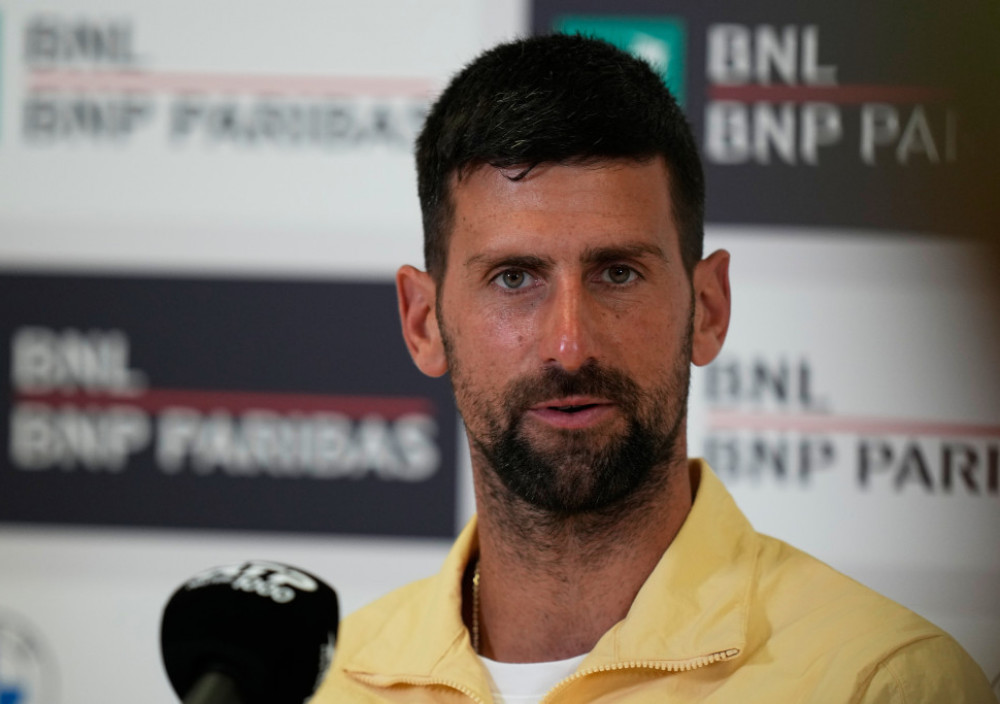 Novak Đoković, srpski teniser, u Rimu