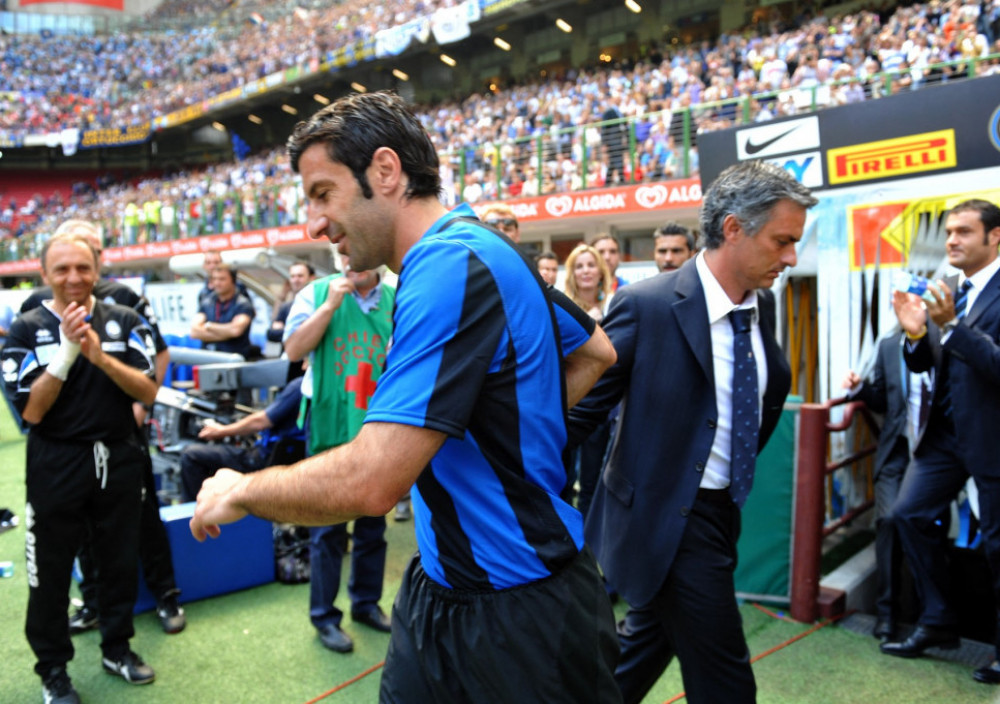 Luis Figo i Žoze Murinjo, u vreme kada su obojica "radila" u Seriji A