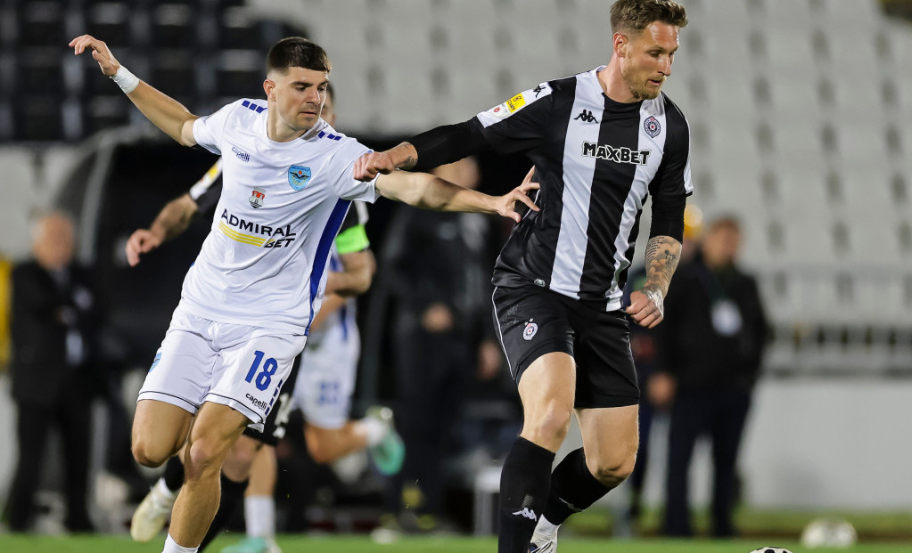 Sebastijan Polter (Partizan) i Stefan Pirgić (Železničar)