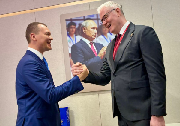 Dejan Tomašević predsednik OKS održao sastanak sa Mihailom Degtjarovim, ključnim čovekom ruskog sporta