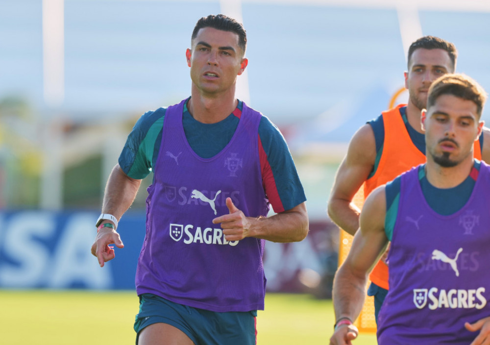 Kristijano Ronaldo na treningu nosi narukvicu sa Žotinim imenom