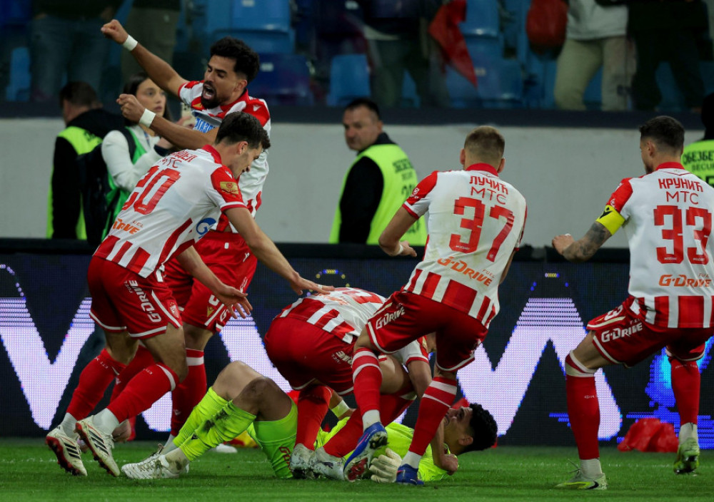 Fudbaleri Crvene zvezde, na jednom od prošlosezonskih ,ečeva