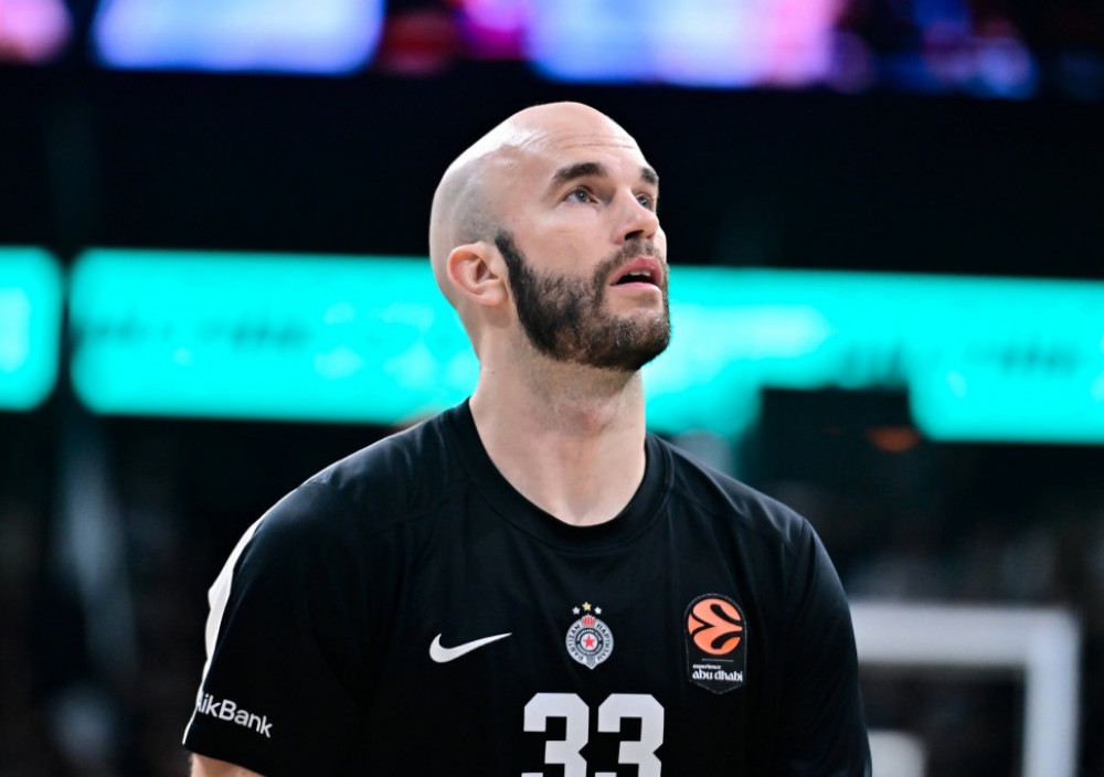 Nik Kalates dok je nosio dres beogradskih crno-belih