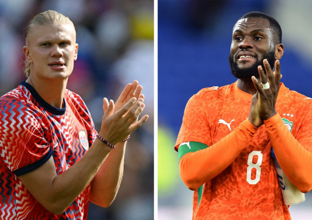 Erling Haland i Frenk Kesi, kapiteni Švedske i Obale Slonovače